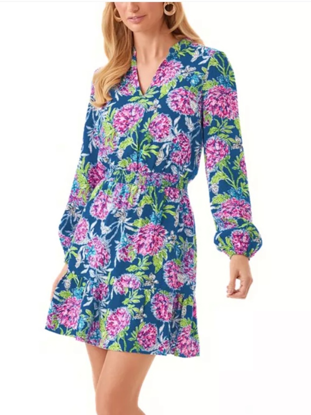 Lilly Pulitzer Axton Dress in Dahlia Licious - Size 14 - Picture 1 of 8